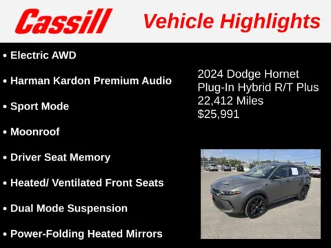 Another view of 2024 Dodge Hornet R/T Plus for sale in Cedar Rapids, IA at Cassill Motors