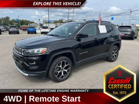 Black 2025 Jeep Compass Limited for sale in Cedar Rapids, IA