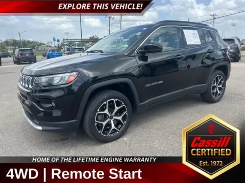 Black 2025 Jeep Compass Limited for sale in Cedar Rapids, IA