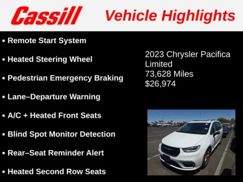 Another view of 2023 Chrysler Pacifica Limited for sale in Cedar Rapids, IA at Cassill Motors