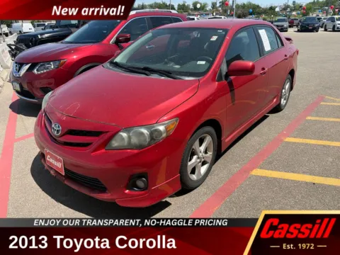 Red 2013 Toyota Corolla L for sale in Cedar Rapids, IA