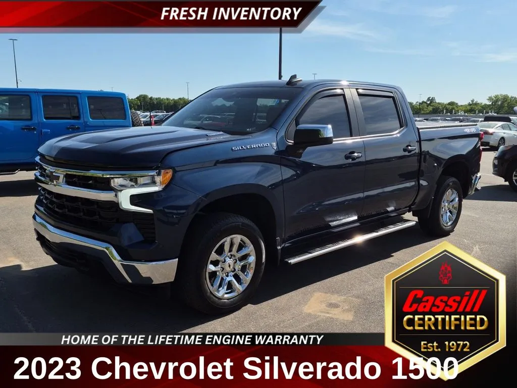 Blue 2023 Chevrolet Silverado 1500 LT for sale in Cedar Rapids, IA