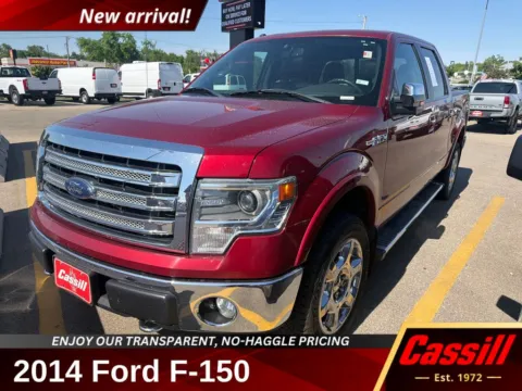 Red 2014 Ford F-150 Lariat for sale in Cedar Rapids, IA