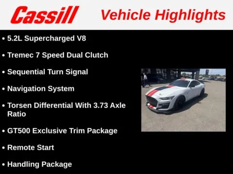 Another view of 2022 Ford Mustang Shelby GT500 for sale in Cedar Rapids, IA at Cassill Motors