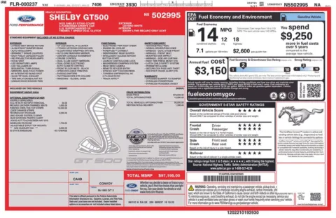 Photos of 2022 Ford Mustang Shelby GT500 for sale in Cedar Rapids, IA at Cassill Motors