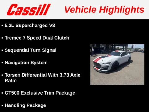 Another view of 2022 Ford Mustang Shelby GT500 for sale in Cedar Rapids, IA at Cassill Motors