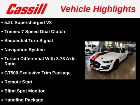 Another view of 2022 Ford Mustang Shelby GT500 for sale in Cedar Rapids, IA at Cassill Motors