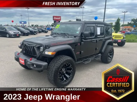 Black 2023 Jeep Wrangler Rubicon for sale in Cedar Rapids, IA