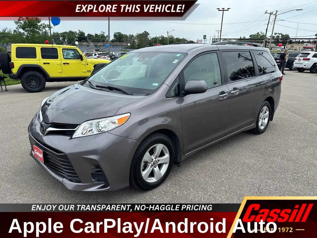 Gray 2020 Toyota Sienna LE for sale in Cedar Rapids, IA
