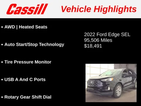 Another view of 2022 Ford Edge SEL for sale in Cedar Rapids, IA at Cassill Motors