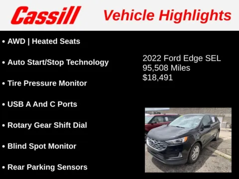 Another view of 2022 Ford Edge SEL for sale in Cedar Rapids, IA at Cassill Motors