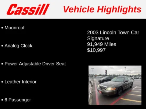 Another view of 2003 Lincoln Town Car Signature for sale in Cedar Rapids, IA at Cassill Motors