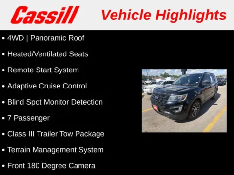 Another view of 2017 Ford Explorer Sport for sale in Cedar Rapids, IA at Cassill Motors