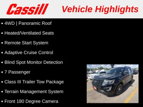 Another view of 2017 Ford Explorer Sport for sale in Cedar Rapids, IA at Cassill Motors