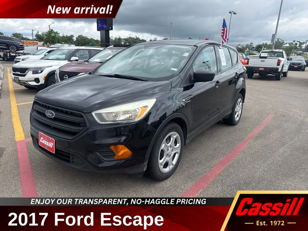 Black 2017 Ford Escape S for sale in Cedar Rapids, IA