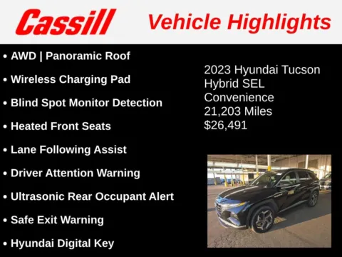Another view of 2023 Hyundai Tucson Hybrid SEL Convenience for sale in Cedar Rapids, IA at Cassill Motors