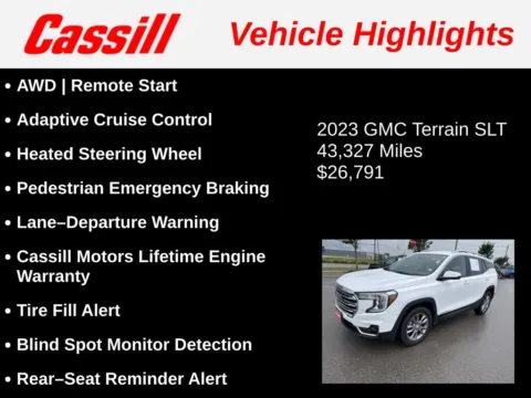 Another view of 2023 GMC Terrain SLT for sale in Cedar Rapids, IA at Cassill Motors