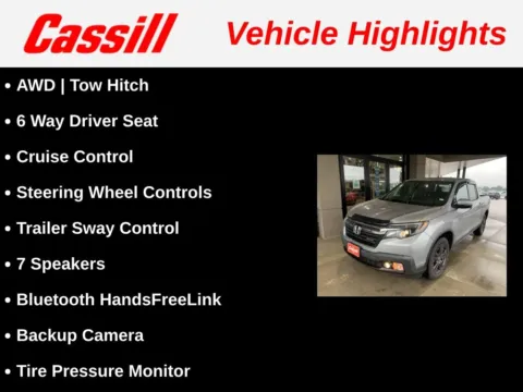 Another view of 2019 Honda Ridgeline Sport for sale in Cedar Rapids, IA at Cassill Motors
