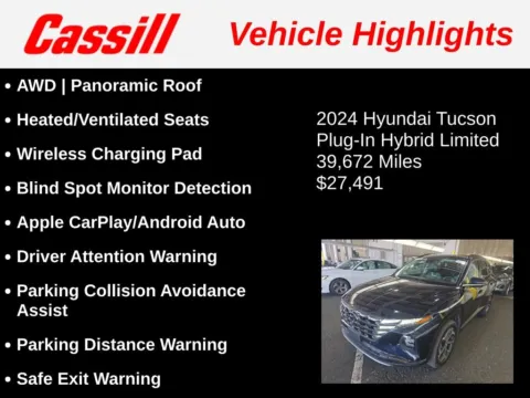 Another view of 2024 Hyundai Tucson Plug-In Hybrid Limited for sale in Cedar Rapids, IA at Cassill Motors