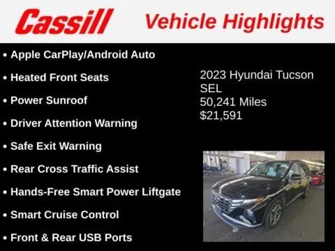 Another view of 2023 Hyundai Tucson SEL for sale in Cedar Rapids, IA at Cassill Motors