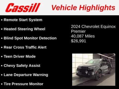 Another view of 2024 Chevrolet Equinox Premier for sale in Cedar Rapids, IA at Cassill Motors