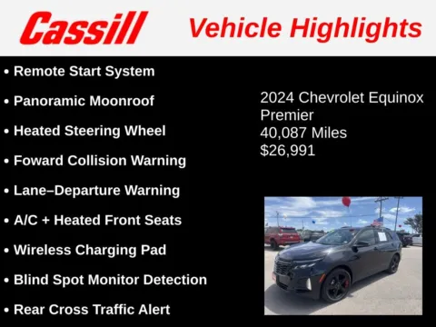 Another view of 2024 Chevrolet Equinox Premier for sale in Cedar Rapids, IA at Cassill Motors
