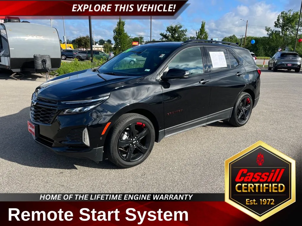 Black 2024 Chevrolet Equinox Premier for sale in Cedar Rapids, IA