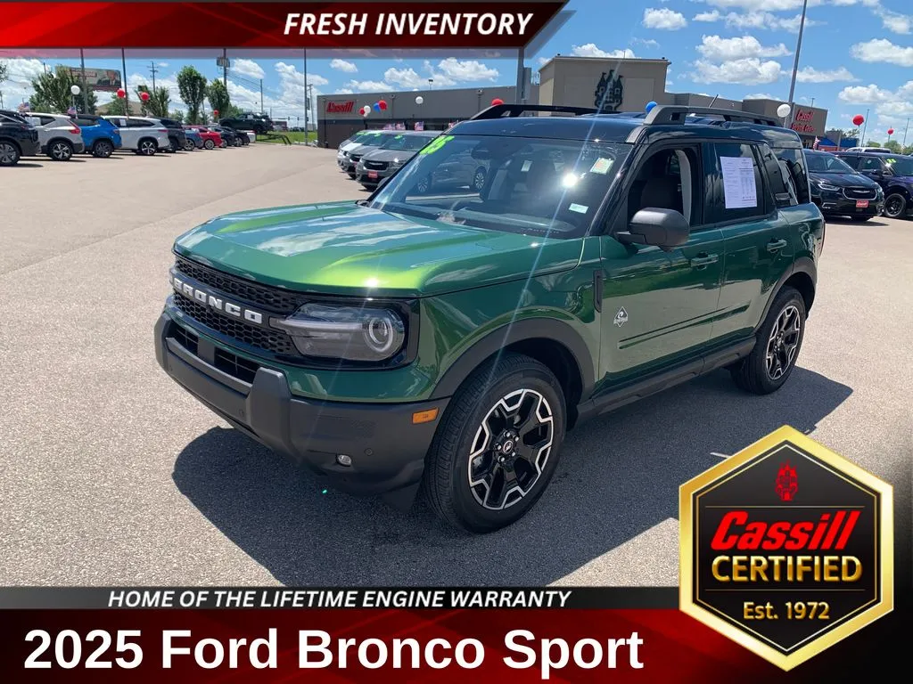 Green 2025 Ford Bronco Sport Outer Banks for sale in Cedar Rapids, IA