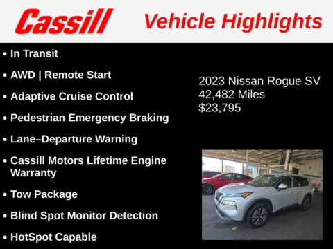 Another view of 2023 Nissan Rogue SV for sale in Cedar Rapids, IA at Cassill Motors