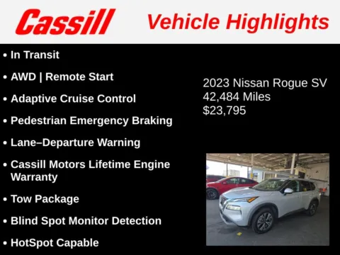 Another view of 2023 Nissan Rogue SV for sale in Cedar Rapids, IA at Cassill Motors