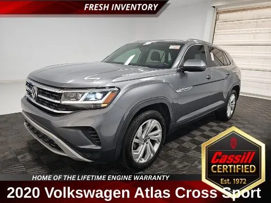 Gray 2020 Volkswagen Atlas Cross Sport 3.6L V6 SEL for sale in Cedar Rapids, IA