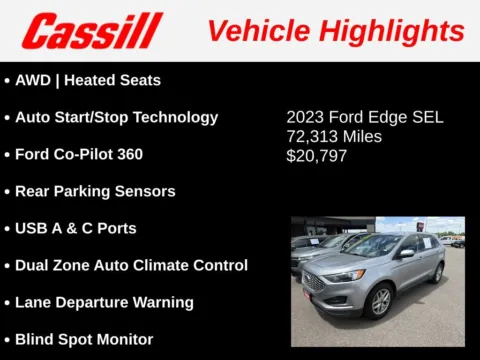 Another view of 2023 Ford Edge SEL for sale in Cedar Rapids, IA at Cassill Motors