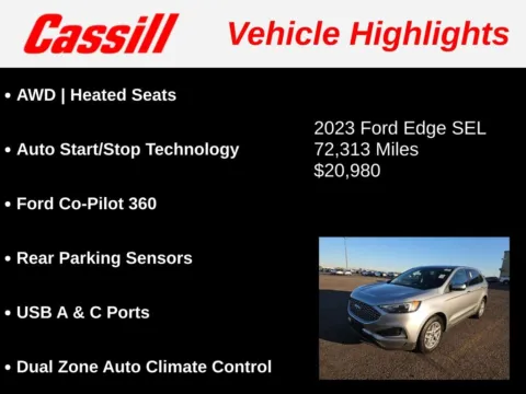 Another view of 2023 Ford Edge SEL for sale in Cedar Rapids, IA at Cassill Motors
