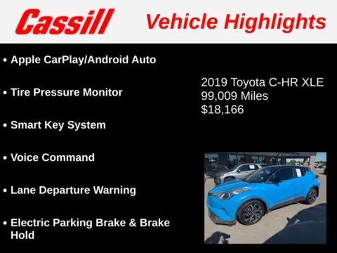 Another view of 2019 Toyota C-HR XLE for sale in Cedar Rapids, IA at Cassill Motors