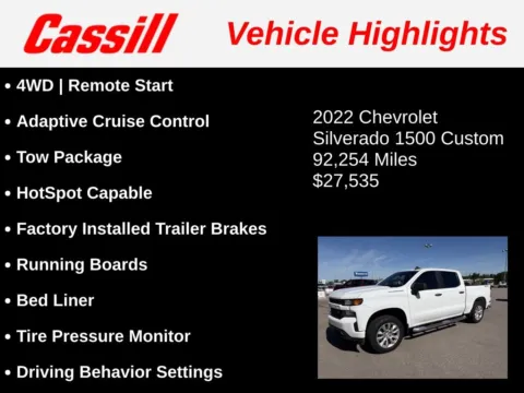 Another view of 2022 Chevrolet Silverado 1500 LTD Custom for sale in Cedar Rapids, IA at Cassill Motors