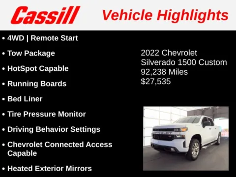 Another view of 2022 Chevrolet Silverado 1500 LTD Custom for sale in Cedar Rapids, IA at Cassill Motors
