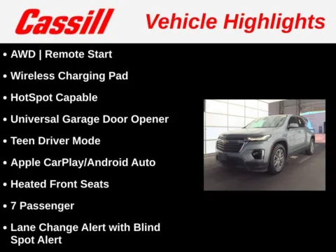 Another view of 2023 Chevrolet Traverse LT for sale in Cedar Rapids, IA at Cassill Motors