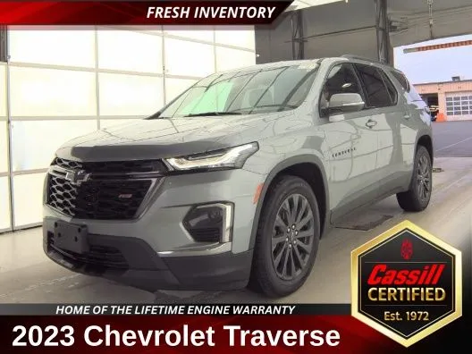 Gray 2023 Chevrolet Traverse RS for sale in Cedar Rapids, IA