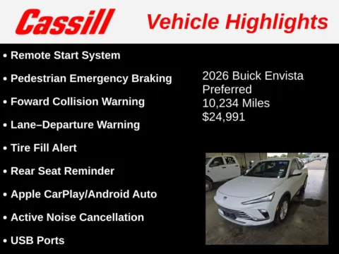 Another view of 2026 Buick Envista Preferred for sale in Cedar Rapids, IA at Cassill Motors