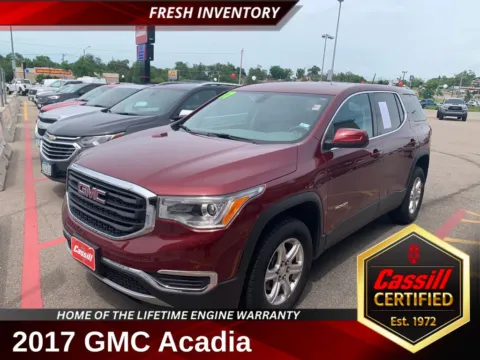 Red 2017 GMC Acadia SLE-1 for sale in Cedar Rapids, IA