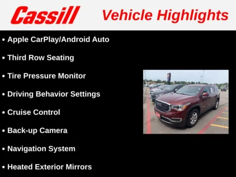 Another view of 2017 GMC Acadia SLE-1 for sale in Cedar Rapids, IA at Cassill Motors