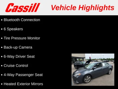 Another view of 2016 Toyota Corolla LE ECO Plus for sale in Cedar Rapids, IA at Cassill Motors
