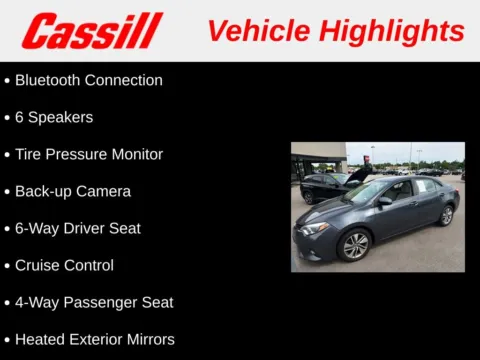 Another view of 2016 Toyota Corolla LE ECO Plus for sale in Cedar Rapids, IA at Cassill Motors