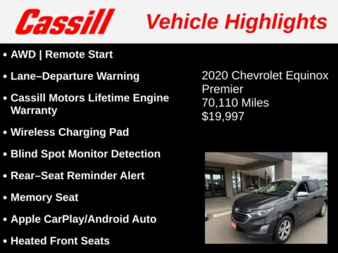 Another view of 2020 Chevrolet Equinox Premier for sale in Cedar Rapids, IA at Cassill Motors
