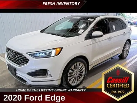 White 2020 Ford Edge Titanium for sale in Cedar Rapids, IA