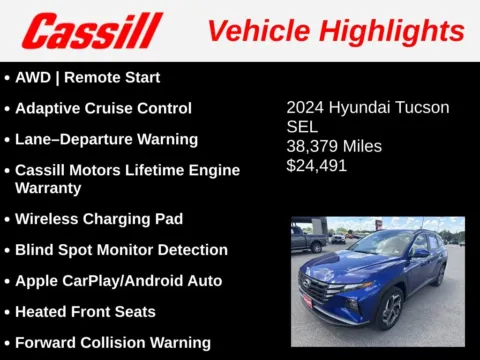 Another view of 2024 Hyundai Tucson SEL for sale in Cedar Rapids, IA at Cassill Motors