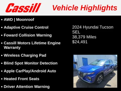 Another view of 2024 Hyundai Tucson SEL for sale in Cedar Rapids, IA at Cassill Motors