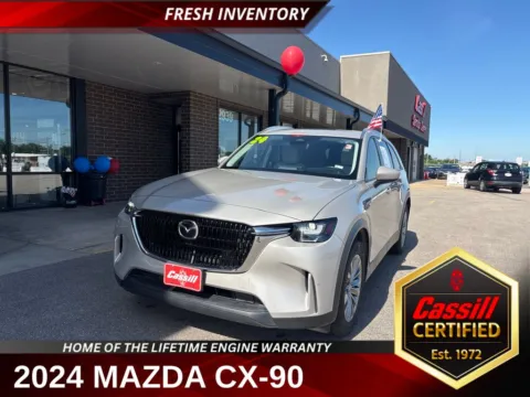 Gray 2024 Mazda CX-90 3.3 Turbo Preferred Plus for sale in Cedar Rapids, IA