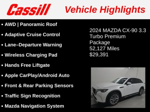 Another view of 2024 Mazda CX-90 3.3 Turbo Premium for sale in Cedar Rapids, IA at Cassill Motors