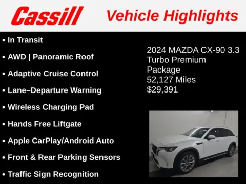 Another view of 2024 Mazda CX-90 3.3 Turbo Premium for sale in Cedar Rapids, IA at Cassill Motors